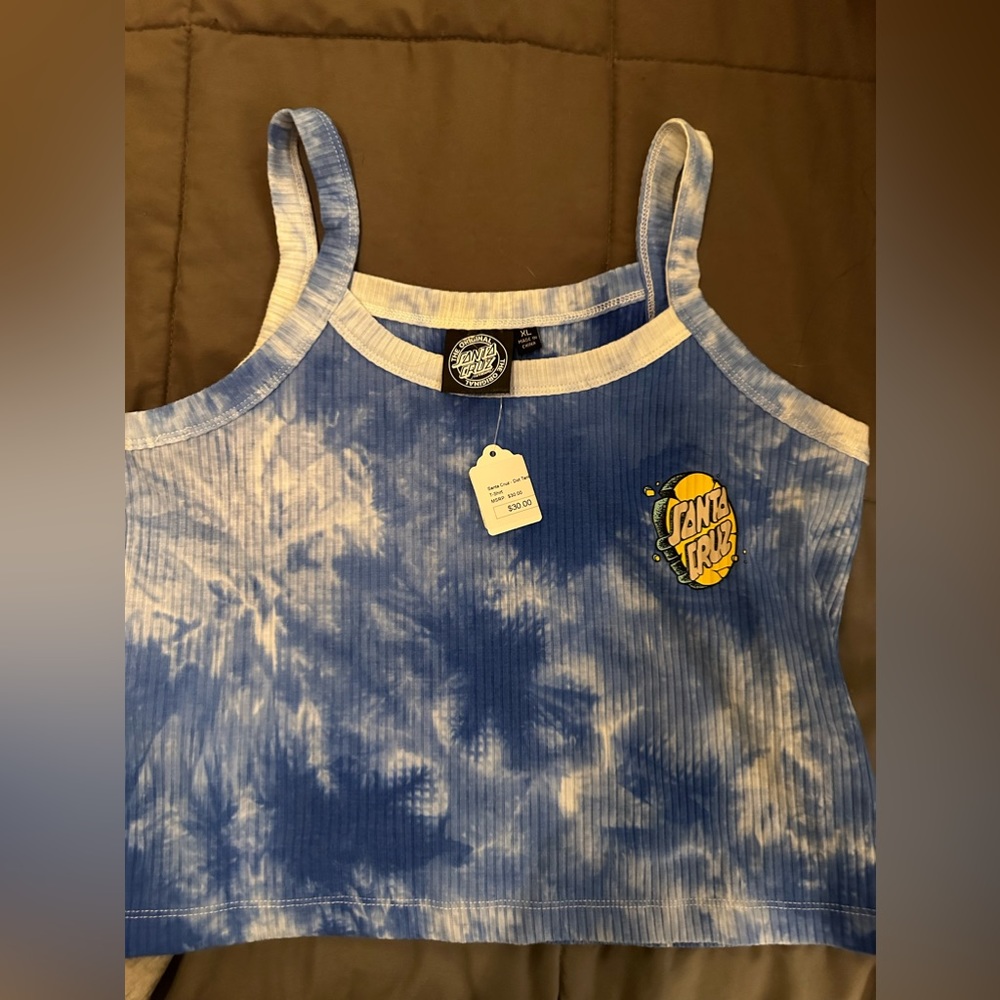 Santa Cruz Tied Dyed Tank Top Never Wore
